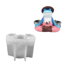 Cartoon Frogs Candle Molds Aromas Decoration-Frog Meditating