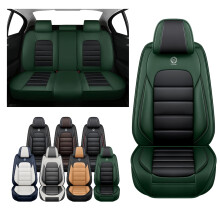 Car Seat Covers for Acura MDX 20072024, Leather Full Set Green, Waterproof 3D LaserFit Design