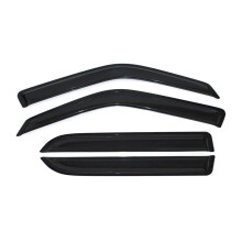 Dark Smoke Window Visors for Ford F150 20012003 Crew Cab, 4pcs Rain Guards with Easy Adhesive Install