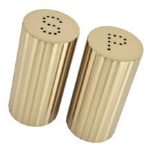 Shakers lisses à saveur en métal 304 mettant en évidence une-Or