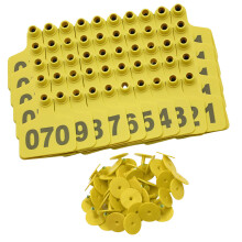100 Count Big Size Livestock Markers For Reliable Animal-Yellow