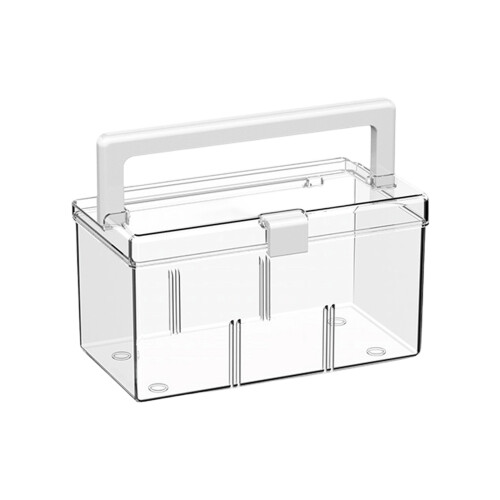Elegant Large Capacity Transparent Box-Transparent handle m N
