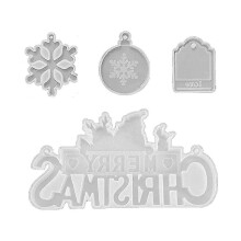 (2) KINCJON Epoxy Letter Listing Silicone Mold Merry Christmas Molds For Home Decoration