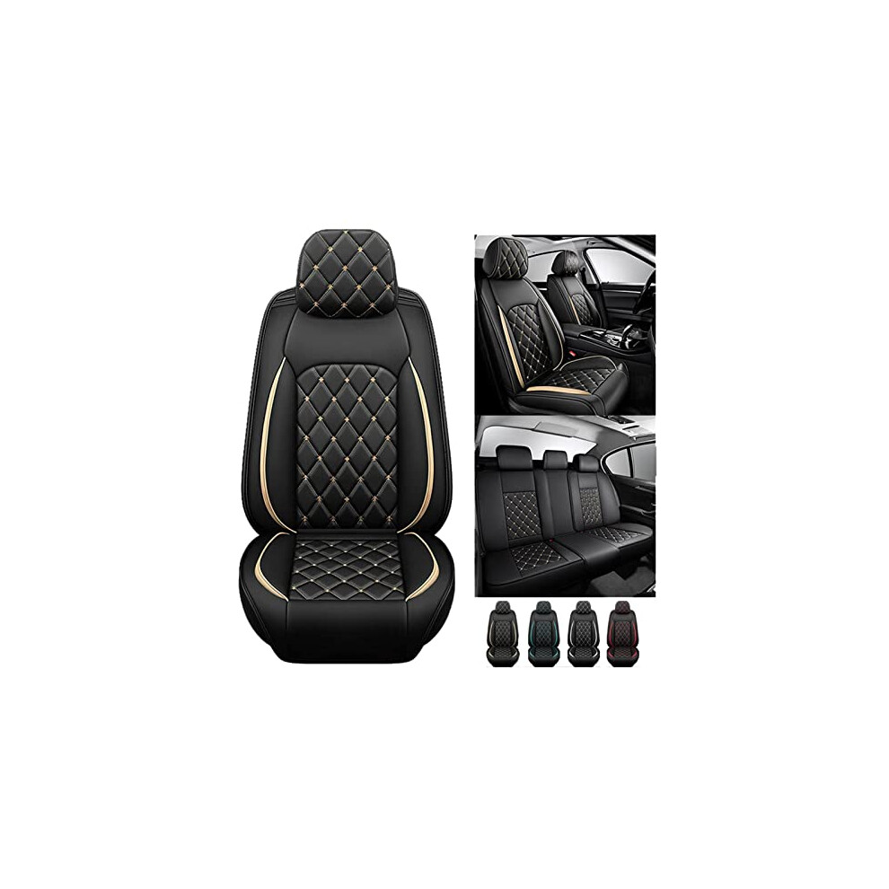 Waterproof Pu Leather Car Seat Covers For Bmw 3 Series 320 325 328 330 335 340 Full Coverage Luxury Gold 9092120177596