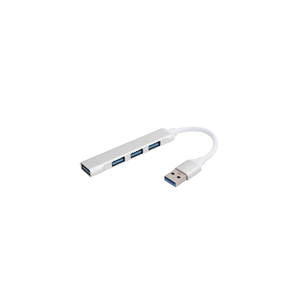 Usb 3.0 Hub 4 Port Aluminum Splitter 5Gbps Ultra Speed Adapter For Laptop White 9771547620488