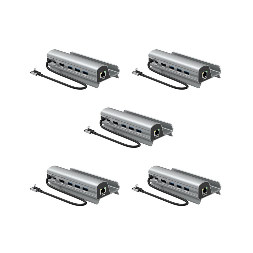 5X Dock Station Tv Base Stand Hub Holder Docking Usb C To Rj45 Ethernet For Steamdeck Console 6032248292668