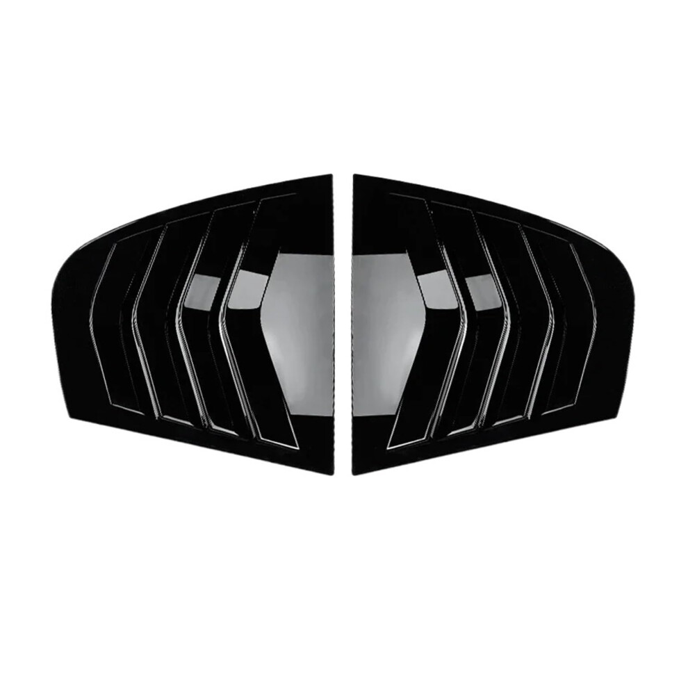 Rear Side Window Louver Gloss Sporty Carbon Look Easy NoâDrill Installation For Bmw E90 3 Series Black 9330225830221