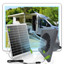 Ventilazione 6 Pollici Ventola Solare Silenziosa Ad Alta Velocità con Pannello da 8 W Ventola di Scarico Solare per Pollai, Serre, Capannoni A