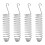 4pcs Rusts Resistant Hanging Bird Feeders for Backyard Patio 1