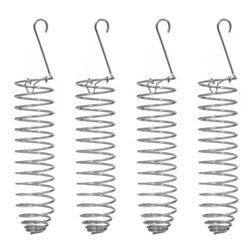 4pcs Rusts Resistant Hanging Bird Feeders for Backyard Patio