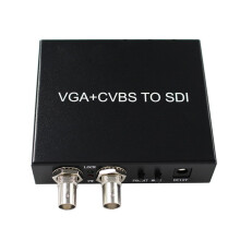 3RCA VGA AV CVBS to SDI Converter Adapter 2 SDI Output EU PLUG