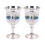2Pcs Elegant Embossed Metal Wine Drinking Cup Goblet With-1 1