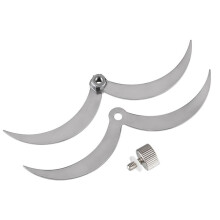 Feeler Gauge Stainless Steel OD Caliper Thickness Woodworking Wooden Tenon Gauge Ruler Tools for Door- Measurement
