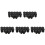 60 Pcs Plastic 12mm Pipe End Blanking Caps Bung Tube Insert Plug Round Black 1