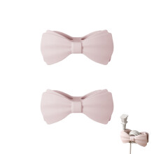 2lots Bows Shape Cord Holders Strong Sticky Backing Lovely-Pink