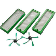 KINCJON Vorwerk Kobold Vr200 & Vr300 Vacuum Robot Accessory Set - 3x Hepa & 2x Side Brushes