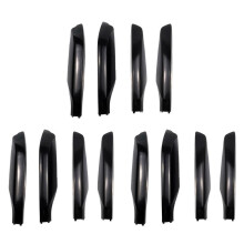 12Pcs Black ABS Car Roof Rack Cover Rail End Shell Protect for Prado FJ150 2010-2019