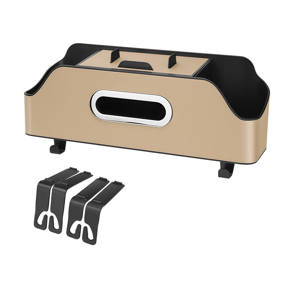 Space Saving Innovative Car Rear Seat Storage Solution- Beige 7704001046793