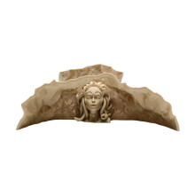 Handgemaakte Medusa-aquariums Decoratie Mythische-Zandgeel L