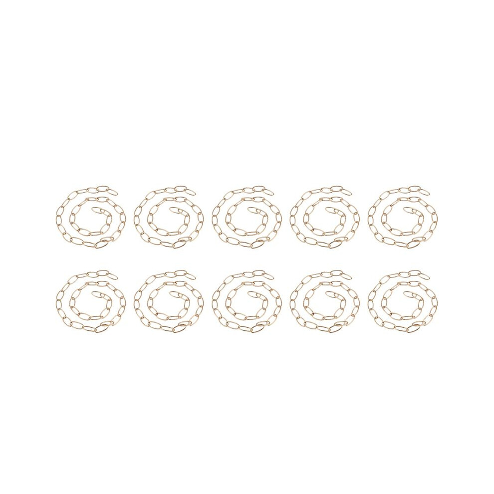 10Pcs 1M Heavy Duty Chain For Vintage Chandelier Hanging Lamp,French Gold 4712070800812