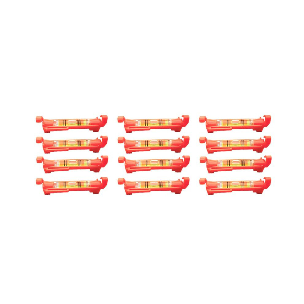 12Pcs String Level Hanging Bubble Levels For Leveling Surveying, Building Trades, Bricklaying, Etc. (Red) 6032238715832