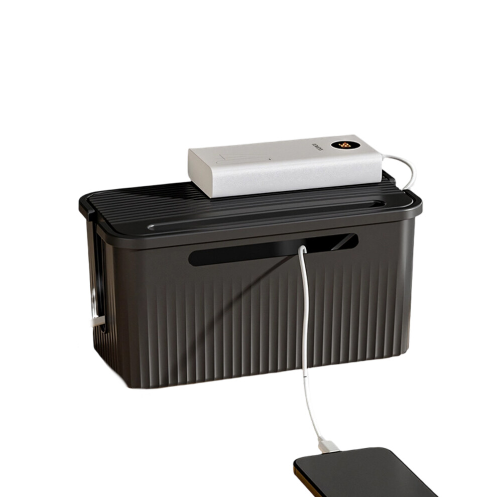 Multipurpose Cord Management Solution With Safety Cover-S Black 7704001045116
