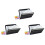 3X 13 Pockets Expanding File Folder A4 Plastic Document Wallet Organizer for Personal Office Stationary Storage(Black) 1