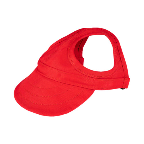Comfortable Pet Cap Adjustable Cats Sunbonnet For Various-Red S