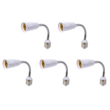 5X LED Light Bulb Lamp Holder Converters Adapter Flexible E27 to E27 20cm Length Flexible Extend Base Type Extension