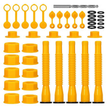 Gas Can Spout Replacement Kit, Gas Can Nozzle Replacement Fit for 1/2/5/10 Gallon Gas Cans, Flexible Nozzles Kit