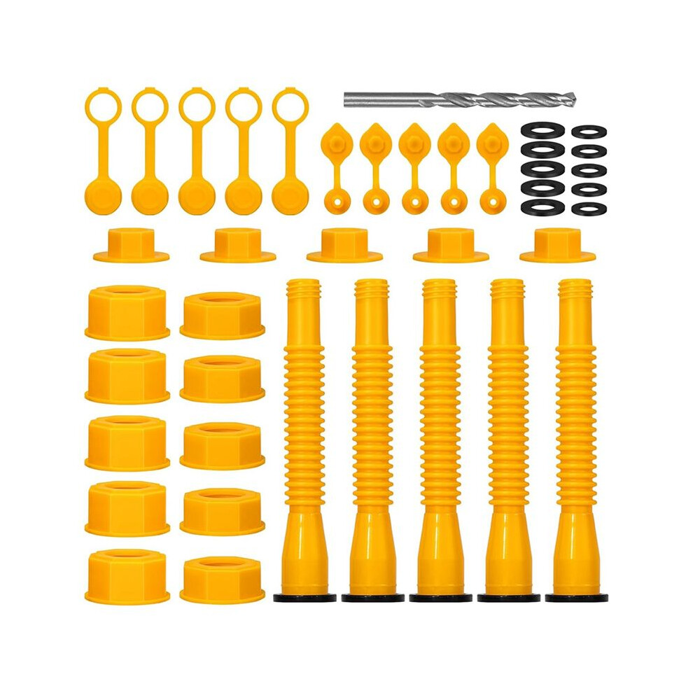 Gas Can Spout Replacement Kit, Gas Can Nozzle Replacement Fit For 1/2/5/10 Gallon Gas Cans, Flexible Nozzles Kit 6031075297969