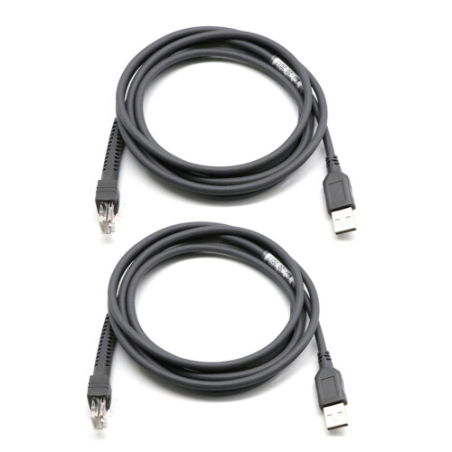 2X Scanner Data Cable LS2208 AP LS4208 DS9208 Barcode Scanner USB Port Data Cable 1