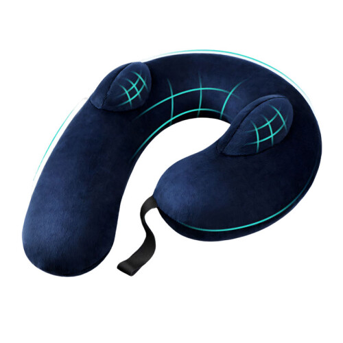 Support de cou réglable avec protection auditive, parfait-Bleu
