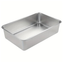Cats Litter Pans for Older Cats Stainless Steel Small Smooth-L