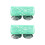 2Pcs Plastic Fish Tunnel Hideouts Ornament Enhances-Green 1