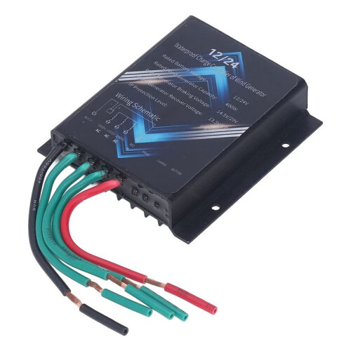 Wind Turbine Charge Controller, 400W 12V 24V  Wind Turbine Generator Controller IP67 Waterproof
