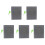 5X 27 Linee E 30 Griglie Pratica Lavagna Portatile in Plastica Braille con Stilo 1