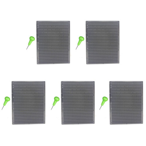 5X 27 Linee E 30 Griglie Pratica Lavagna Portatile in Plastica Braille con Stilo