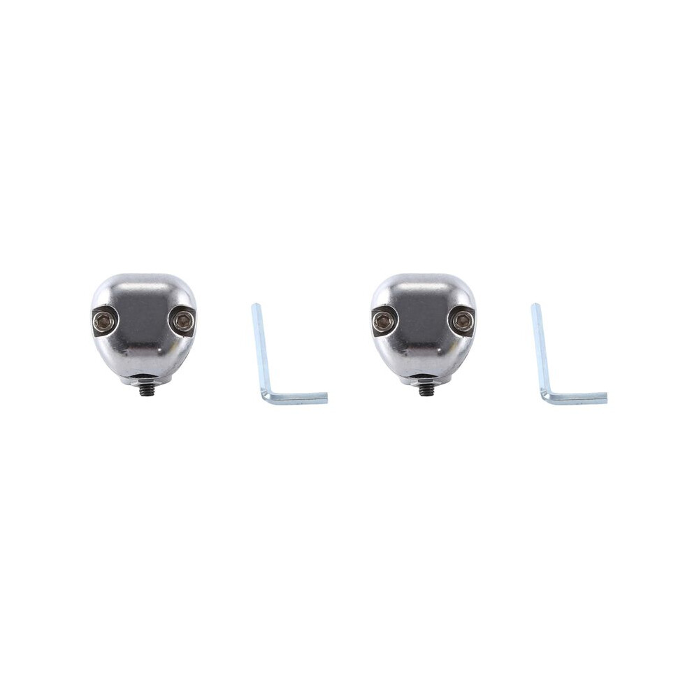 2X Cymbal Holder Cymbal Expansion Clamp Water Cymbal Expansion Holder Drum Multifunctional Clamp Snare Drum Cymbal Clamp Silver 6033340128275