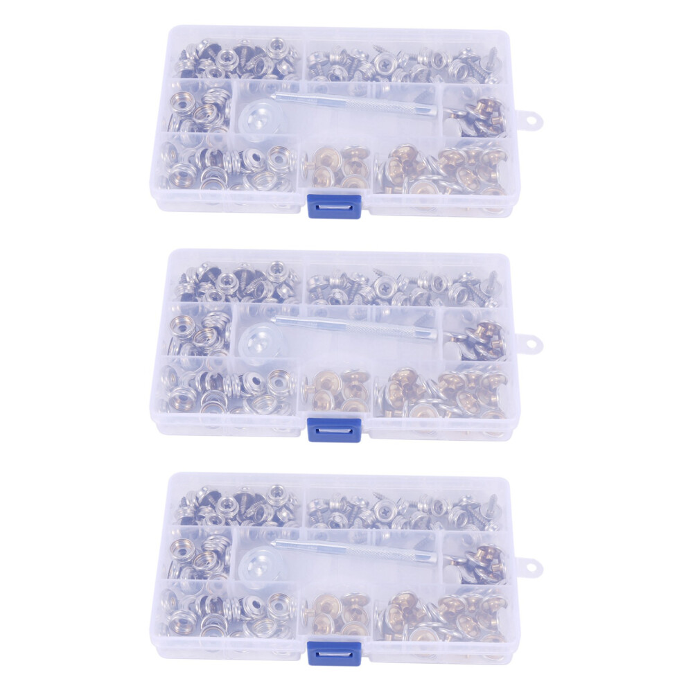 360-Pieces Stainless Steel Marine Grade Canvas And Upholstery Boat Cover Snap Button Fastener Kit 6031466181853