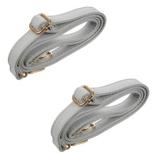 2X DIY Ersatz LEDertasche Schultergurt Griff Body Einstellbare 140 x 2cm, Grau