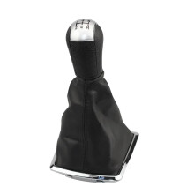 Gear Shift Knob Cover and Gaiter Boot for Ford Focus Mondeo MK2 20052008, Dustproof Black Finish