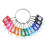 Portable Metal  Key Organizer with 20 Spring Hooks & Key Tags with  and Label Window 1