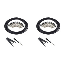 2X Kit Connettori Saldati Cavo per Chitarra Kit di Cavi Patch Pedale per Chitarra DIY