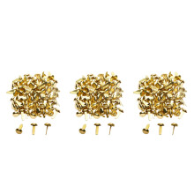 3X 1/2 Inch Brass Paper Fasteners, Paper Fasteners for Handicraft Projects, Decorative DIY Supplies, 8 x 14 mm