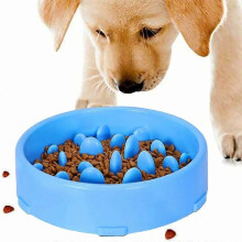 Slow Food Dog Bowl with fun anti slip design for slow food interaction, feeding bowls for cats and dogs, promoting healthy eating and slow digestion