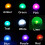 12 bolas de luz led flutuantes para piscina (branco quente) 11