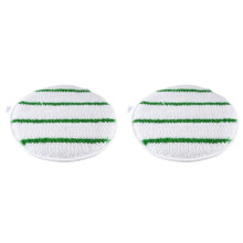 2pcs 19in Rotary Yarn Bonnet Low Profile with Agitation Stripes Carpet Cleaning Bonnet Pad