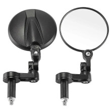 Espejo retrovisor redondo de 10 cm para manillar de motocicleta con certificación Emark y tornillos M8/M6, compatible con motocicletas, scooters y bi