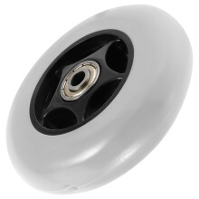 PVC Wheelchair Caster Grey 1 Pair 3.5 Inches